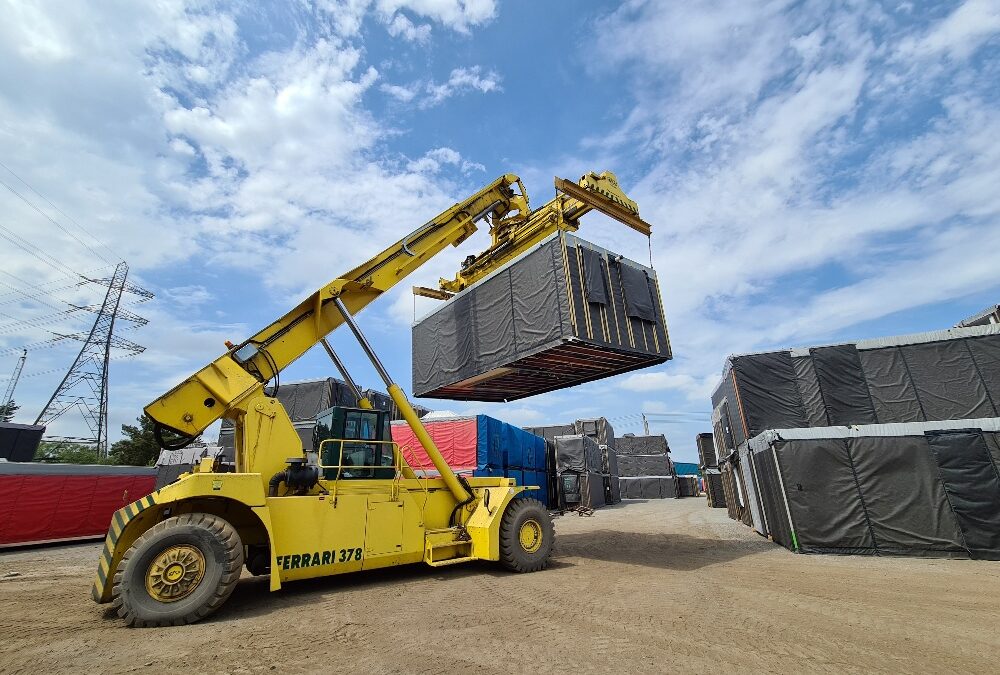 Modules soon to be delivered to Isle of Portland