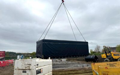 Modules installed on site in Corsley