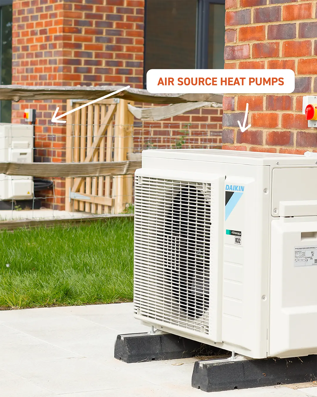 Air Source Heat Pumps at West Ashling Housing Development